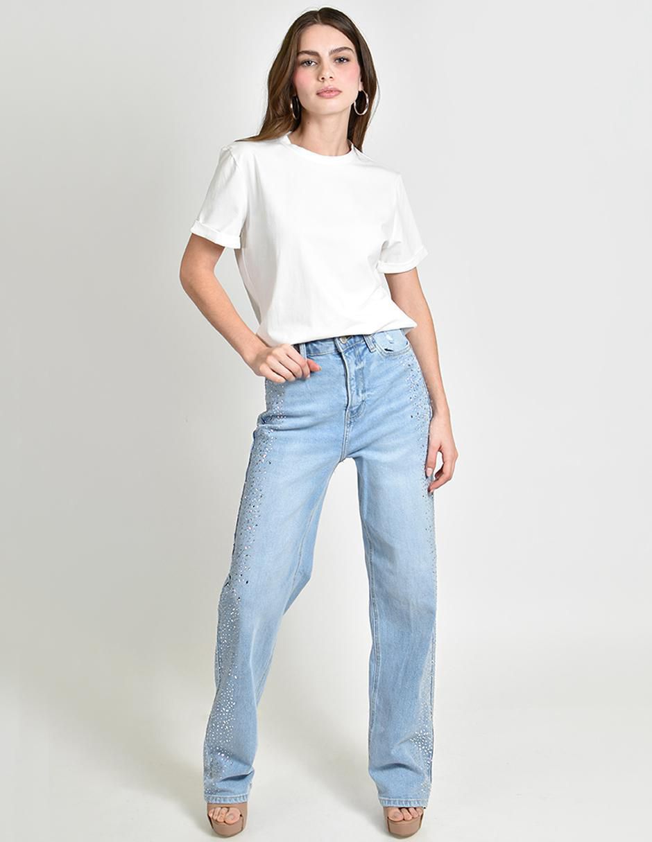 Jeans straight j-bal-7413 para mujer 2