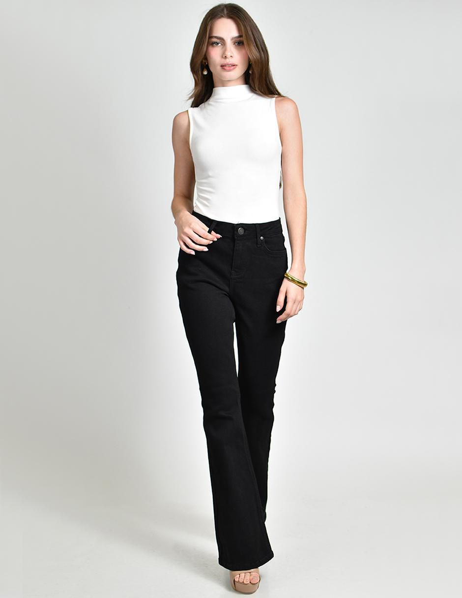 Jeans acampanado j-bal-7441 para mujer 2