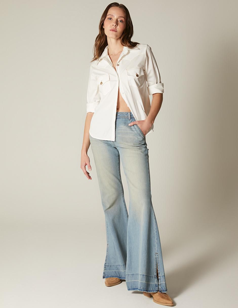 Jeans acampanado para mujer