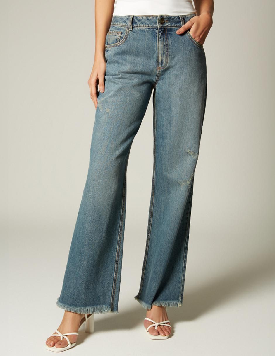 Jeans bota para mujer