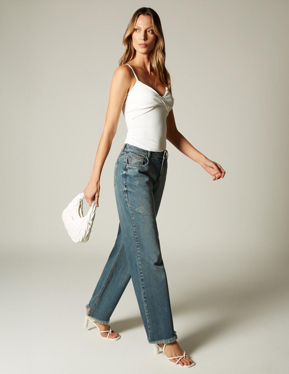Jeans bota para mujer