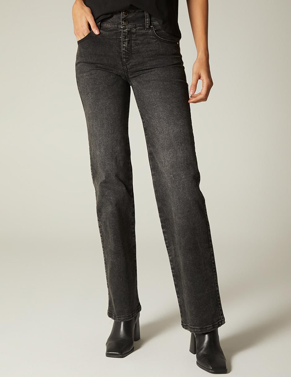 Jeans bota miner para mujer