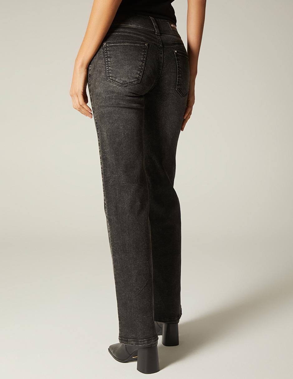 Jeans bota miner para mujer
