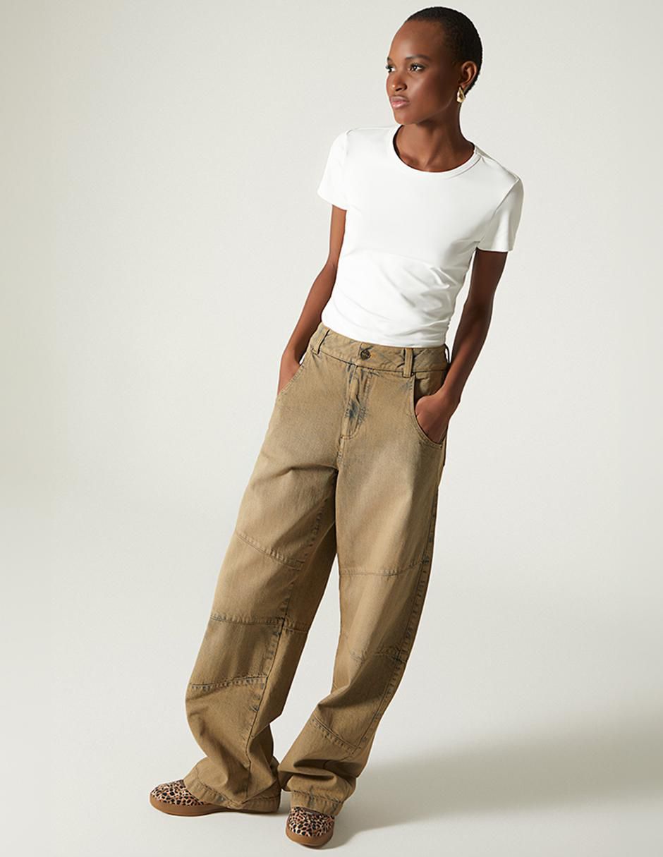 Jeans barrel para mujer