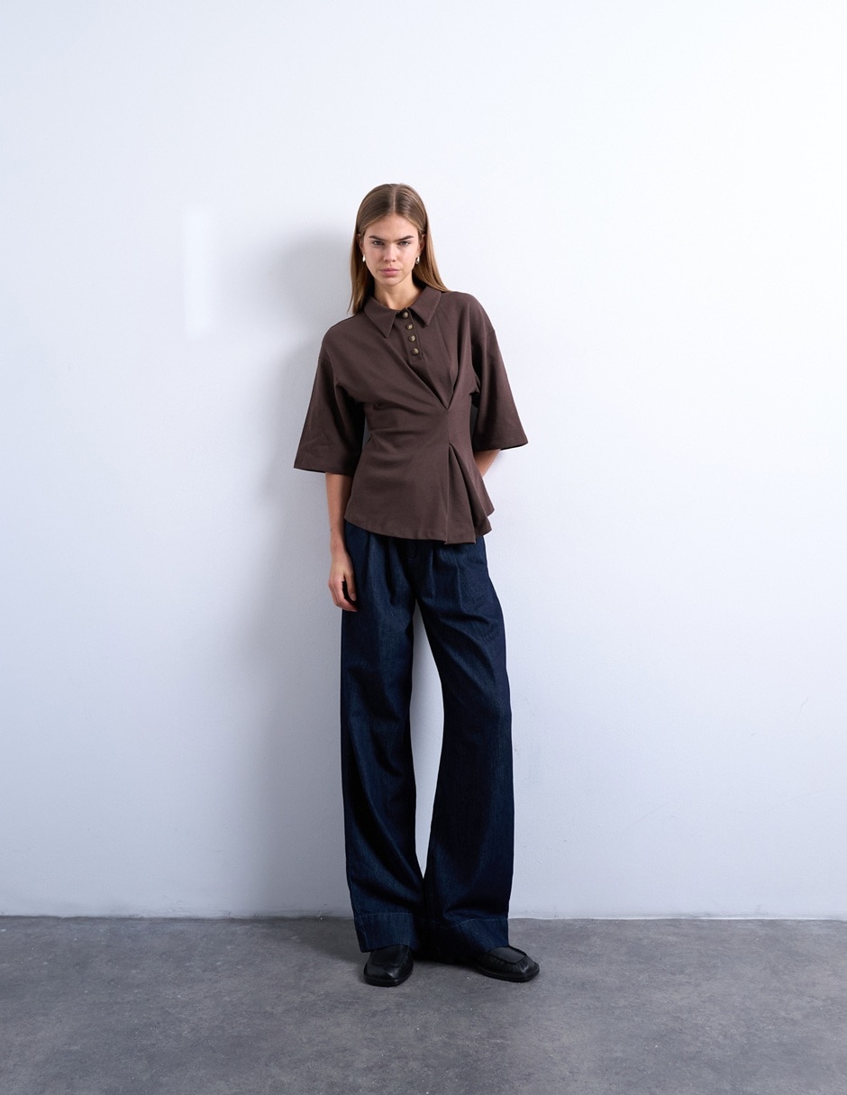 Playera tipo polo para mujer 4