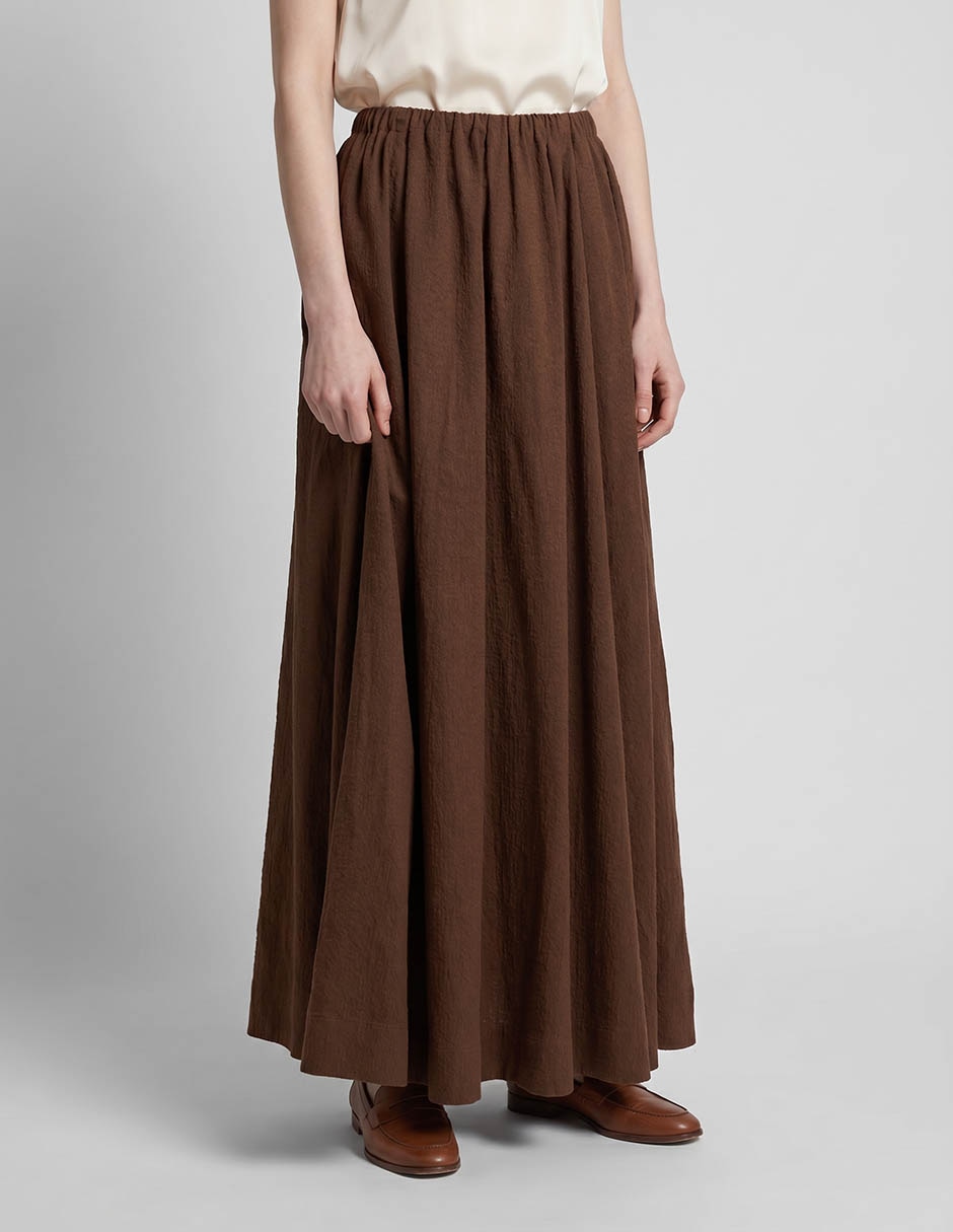 Falda maxi topshop de algodón a la cintura