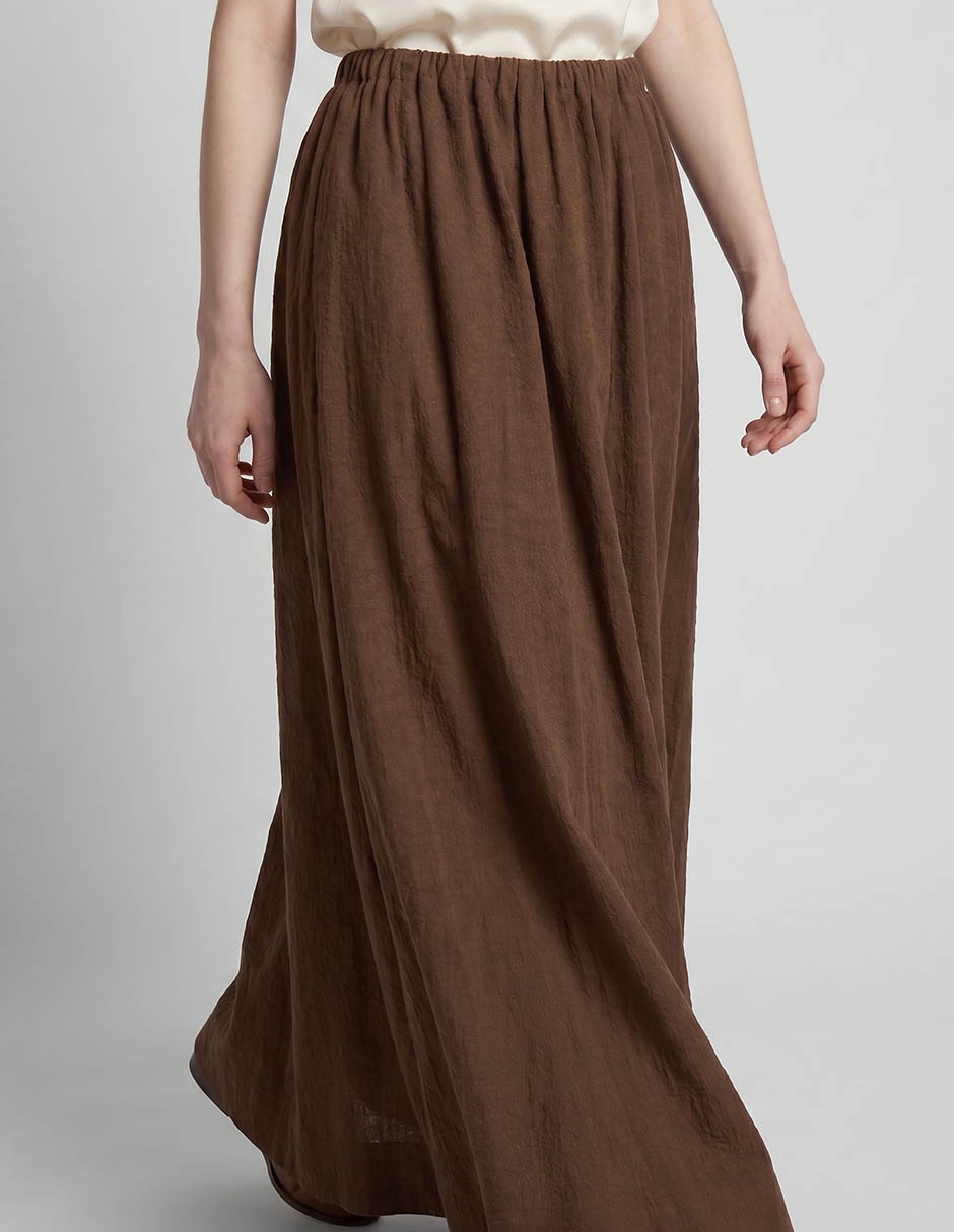 Falda maxi topshop de algodón a la cintura