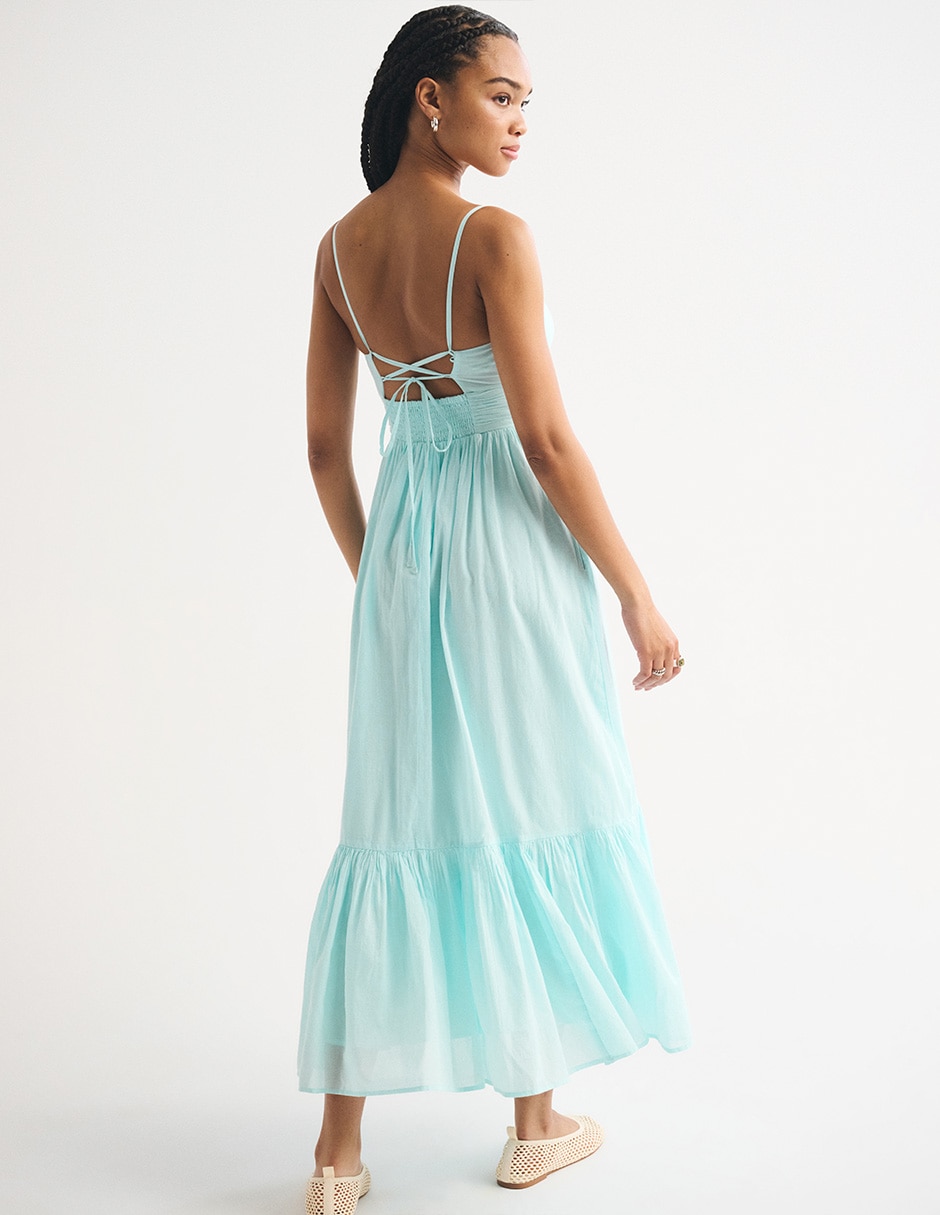 Vestido maxi casual abercrombie & fitch para mujer