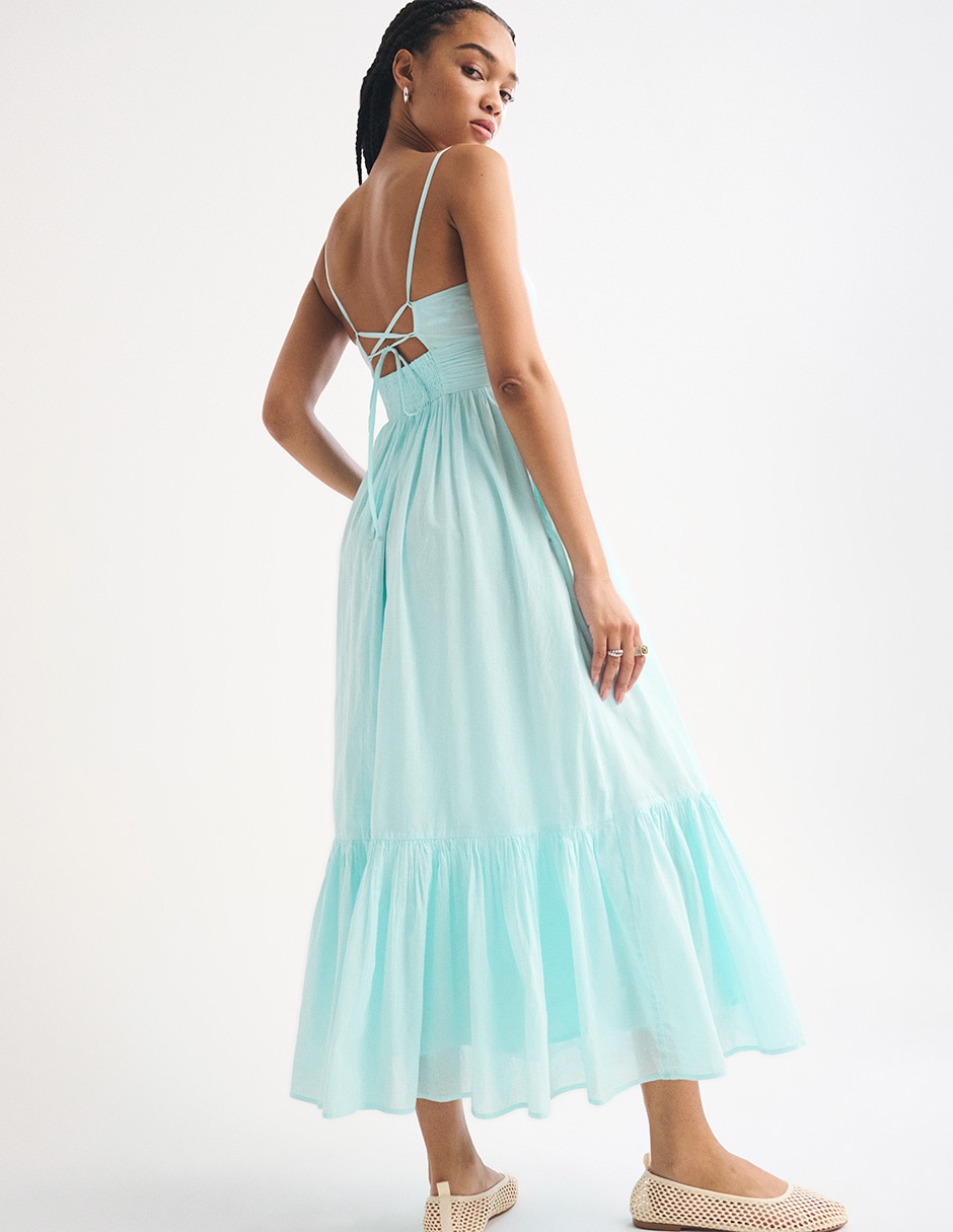 Vestido maxi casual abercrombie & fitch para mujer