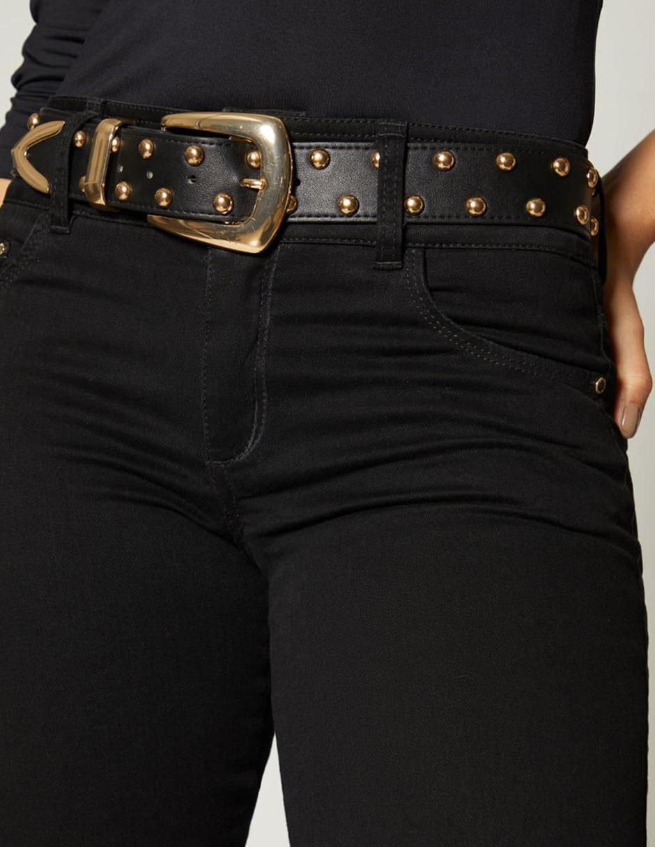 Jeans bota miner para mujer