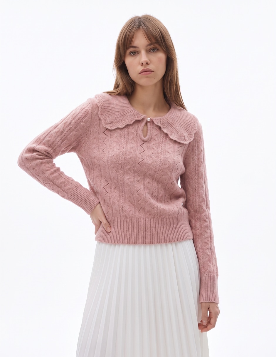 Suéter cuello Peter Pan para mujer 1