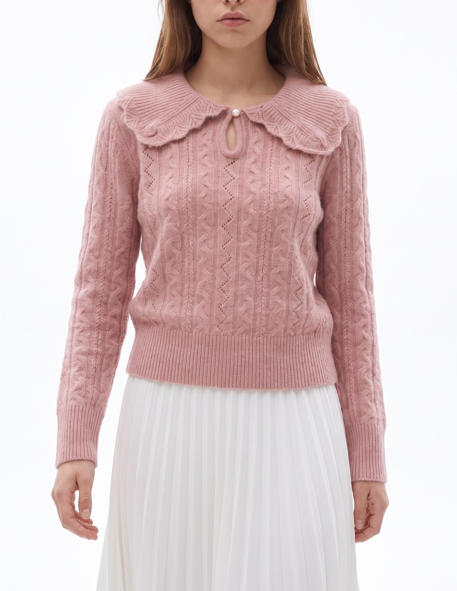 Suéter cuello Peter Pan para mujer 4