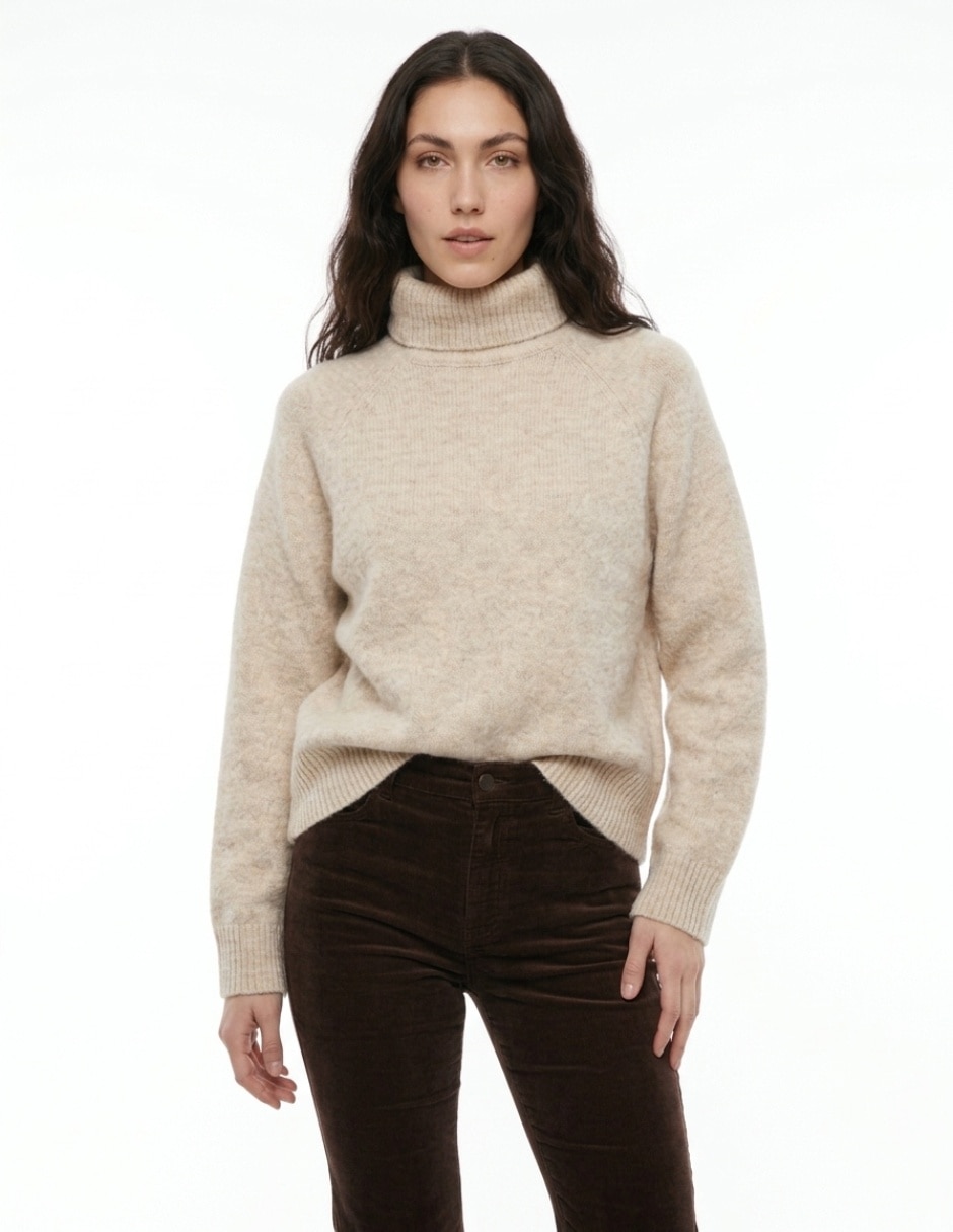 Suéter cuello alto para mujer 1