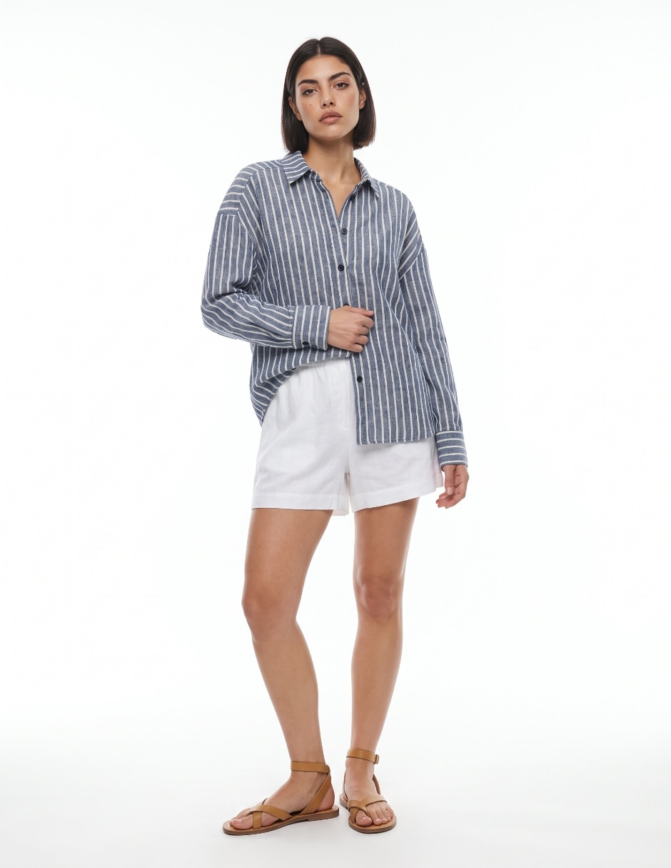 Camisa de manga larga para mujer