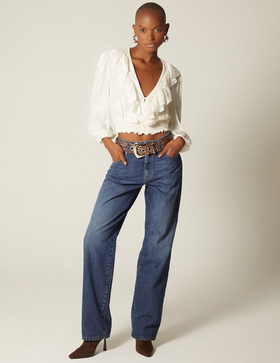 Jeans bota lima para mujer