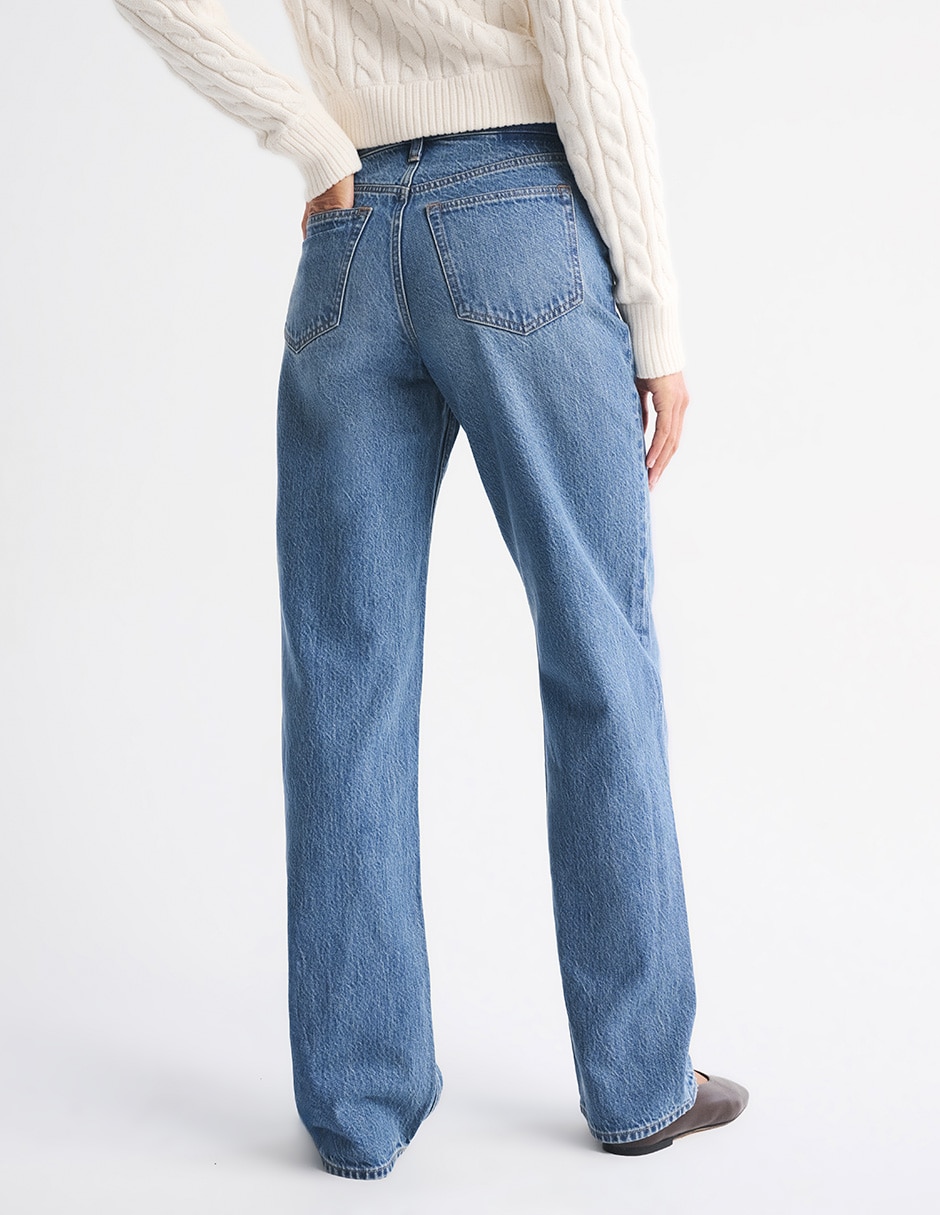 Jeans loose cintura alta para mujer 3