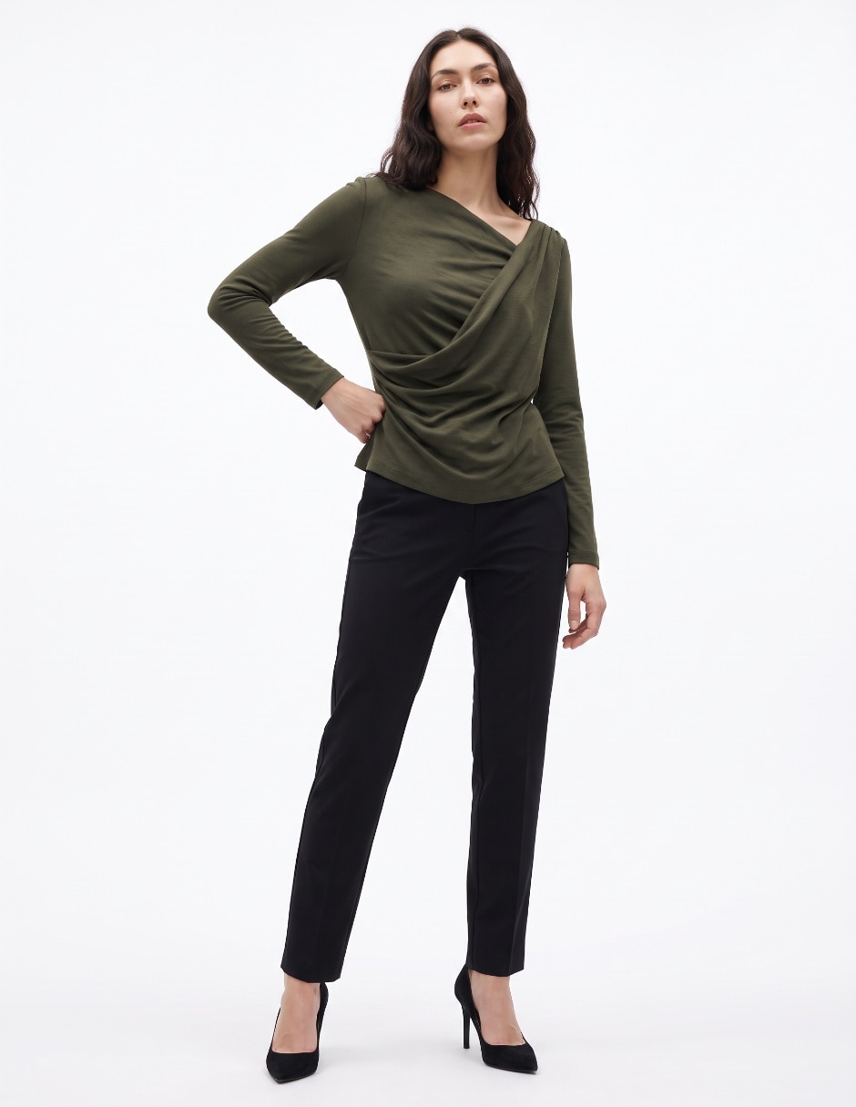 Blusa manga larga para mujer 3