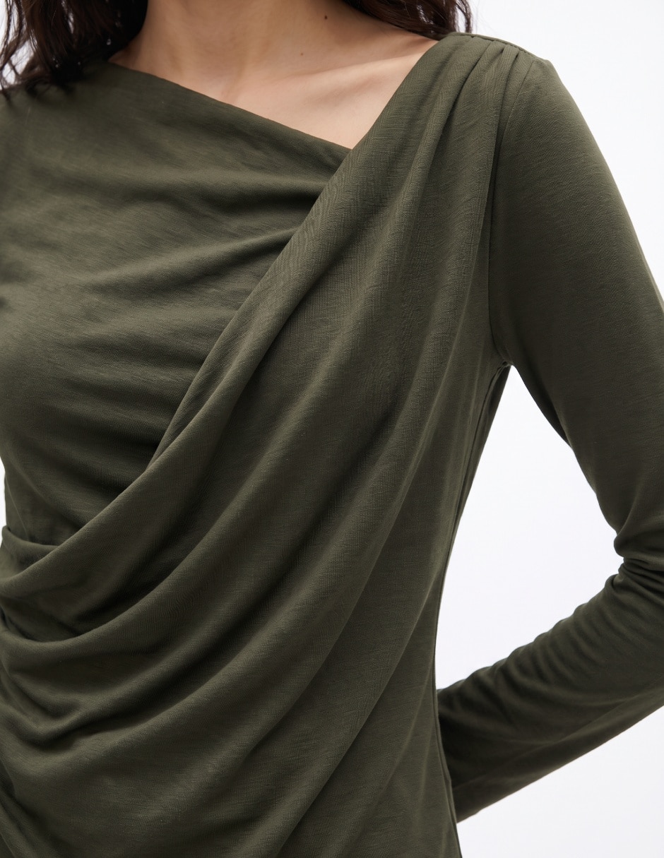 Blusa manga larga para mujer 4
