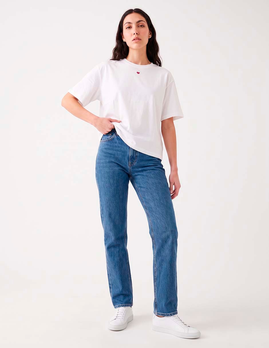 Playera manga corta liz claiborne cuello redondo para mujer Playera manga corta liz claiborne cuello redondo para mujer