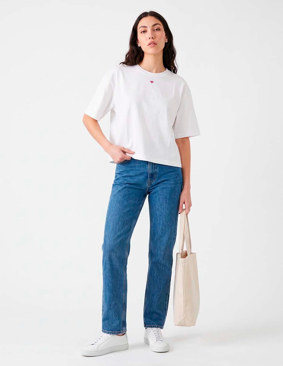 Playera manga corta liz claiborne cuello redondo para mujer 3