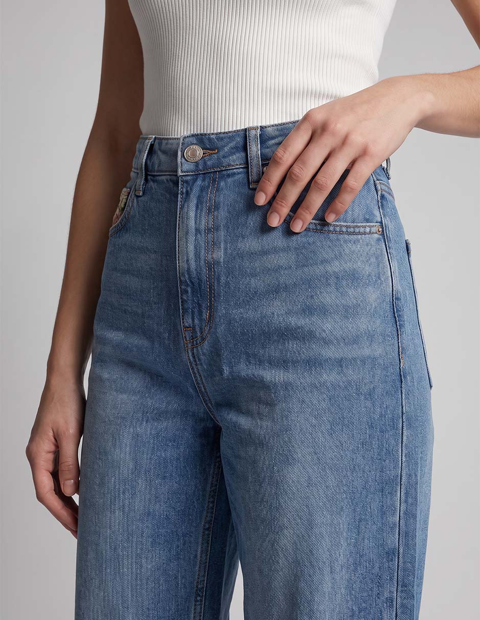 Jeans straight para mujer 2