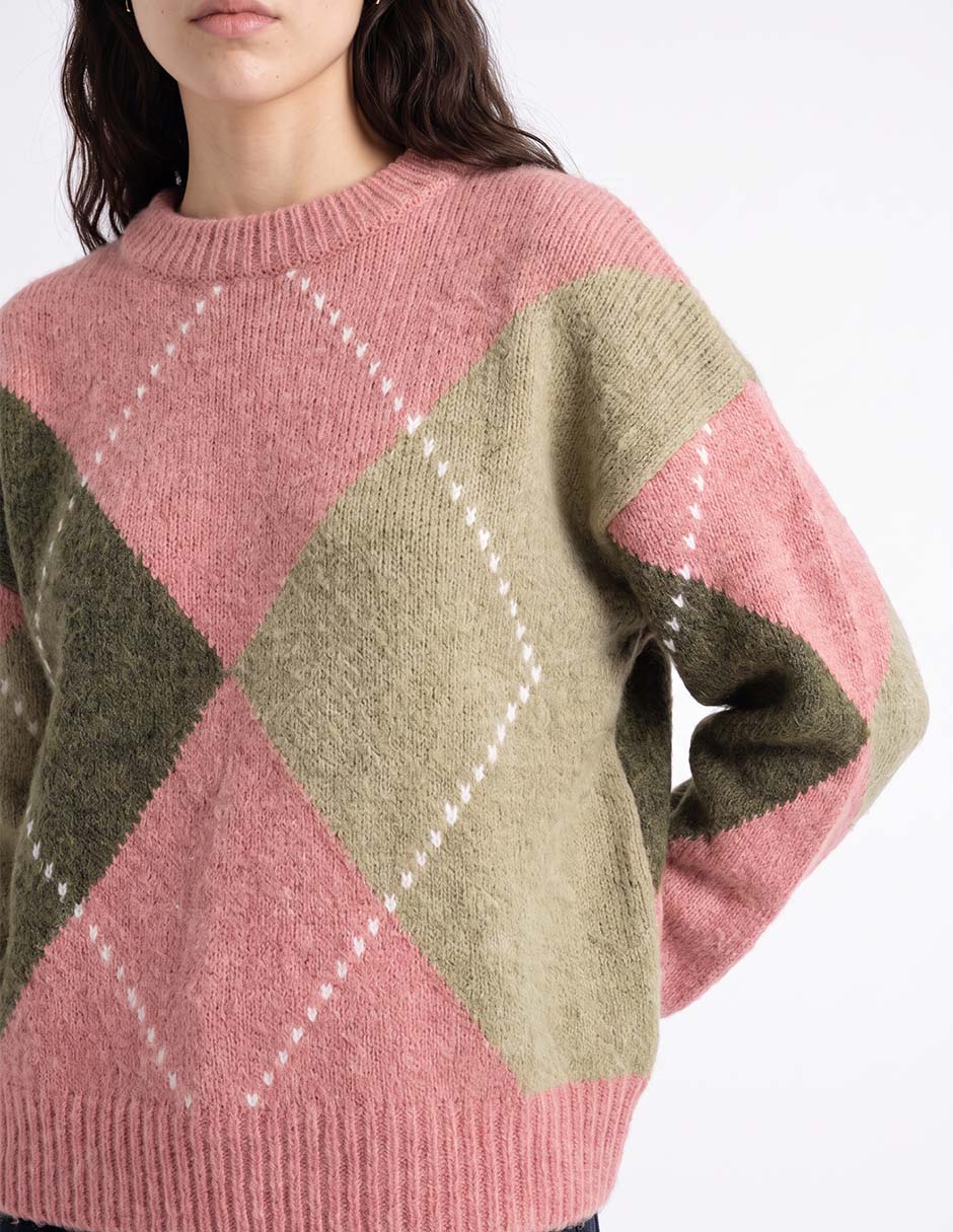 Suéter cuello redondo para mujer