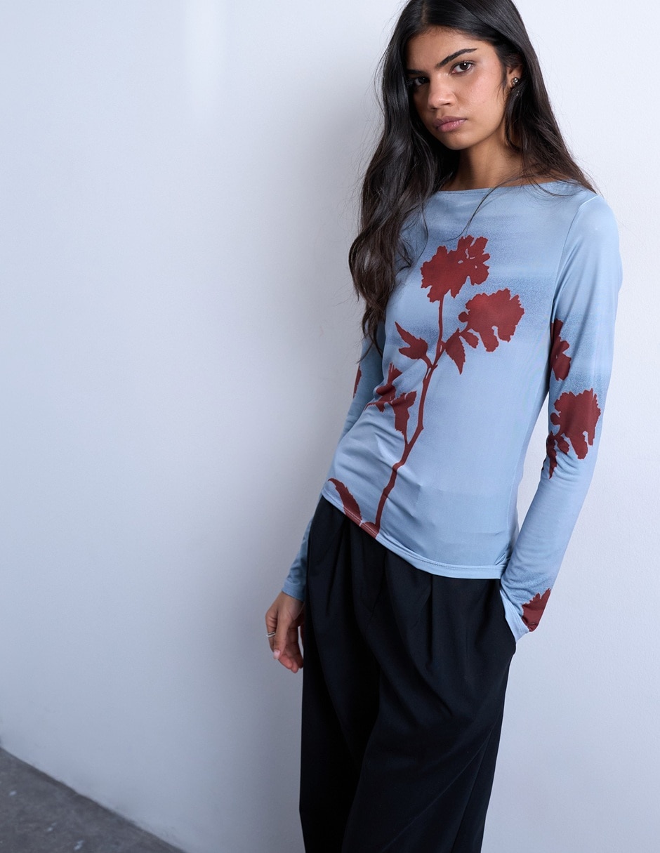 Blusa manga larga para mujer 3