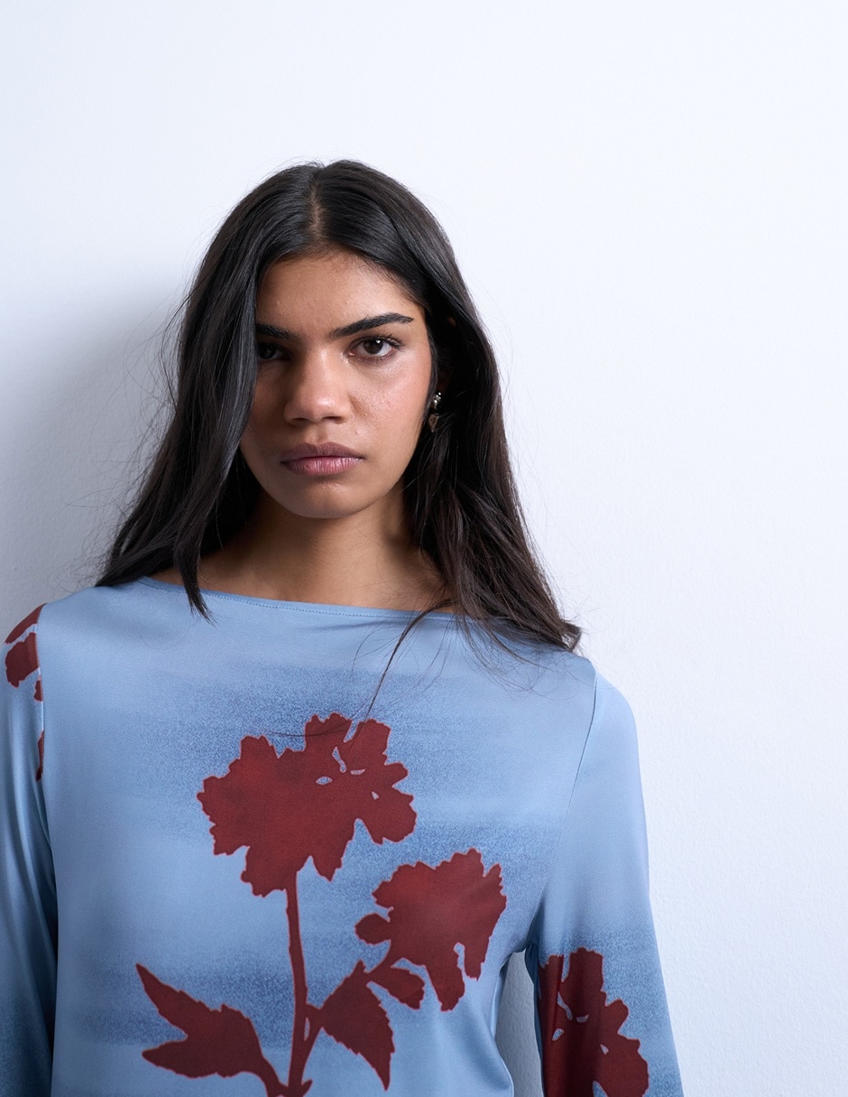 Blusa manga larga para mujer 4