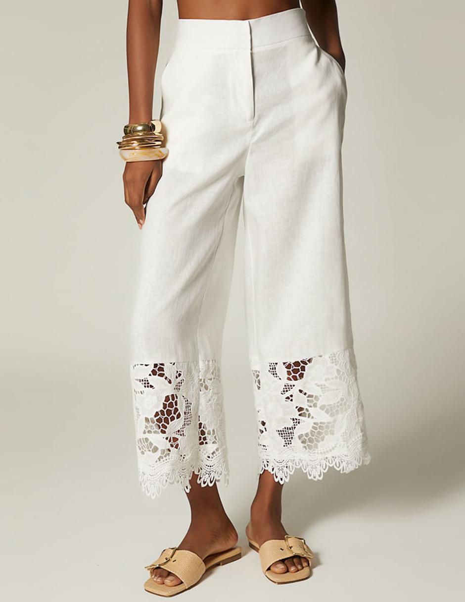 Pantalón capri palazzo para mujer Pantalón capri palazzo para mujer