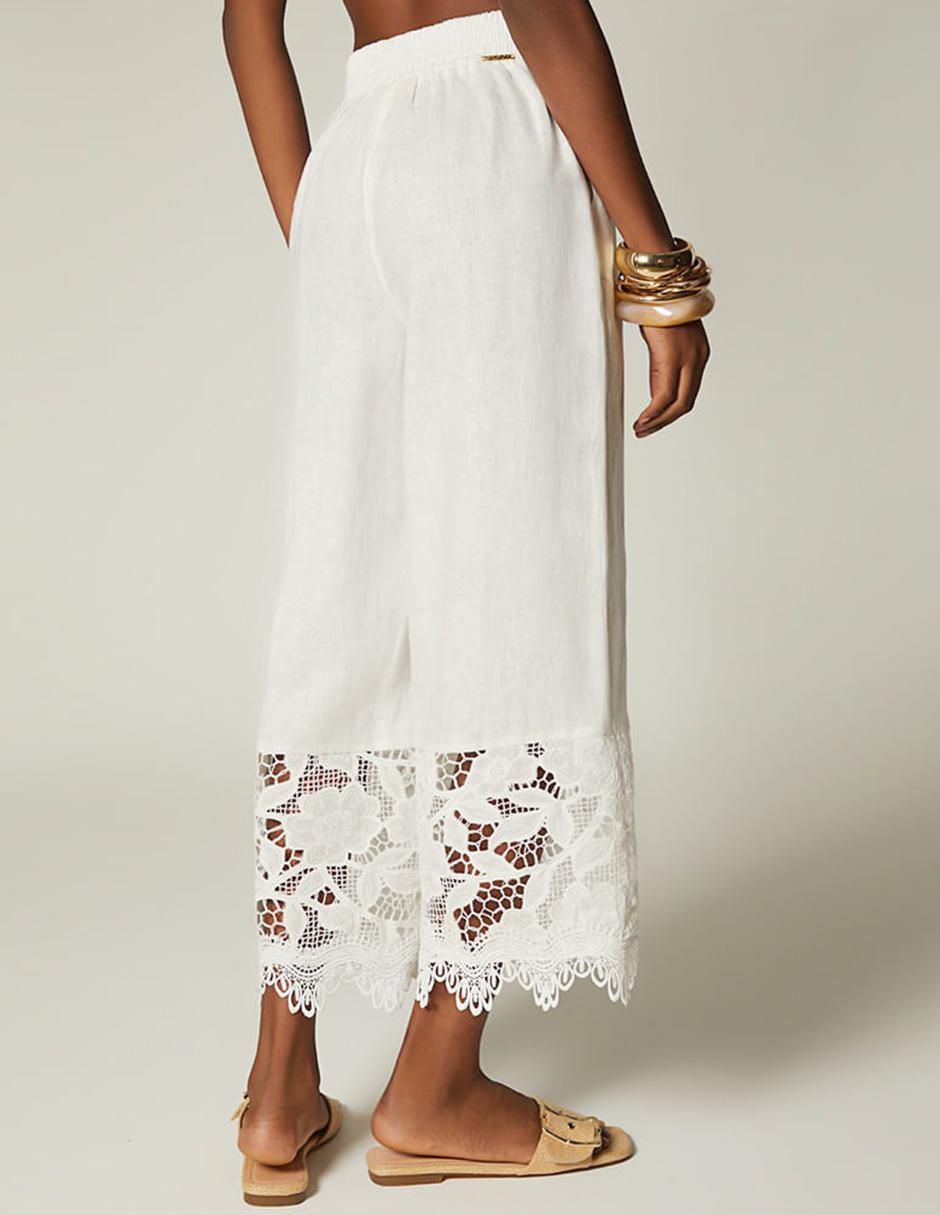 Pantalón capri palazzo para mujer 4