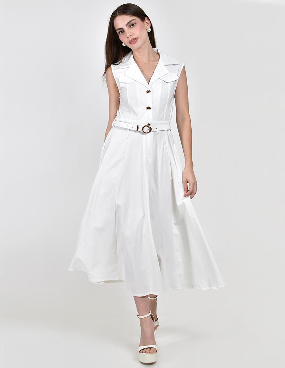 Vestido midi casual para mujer