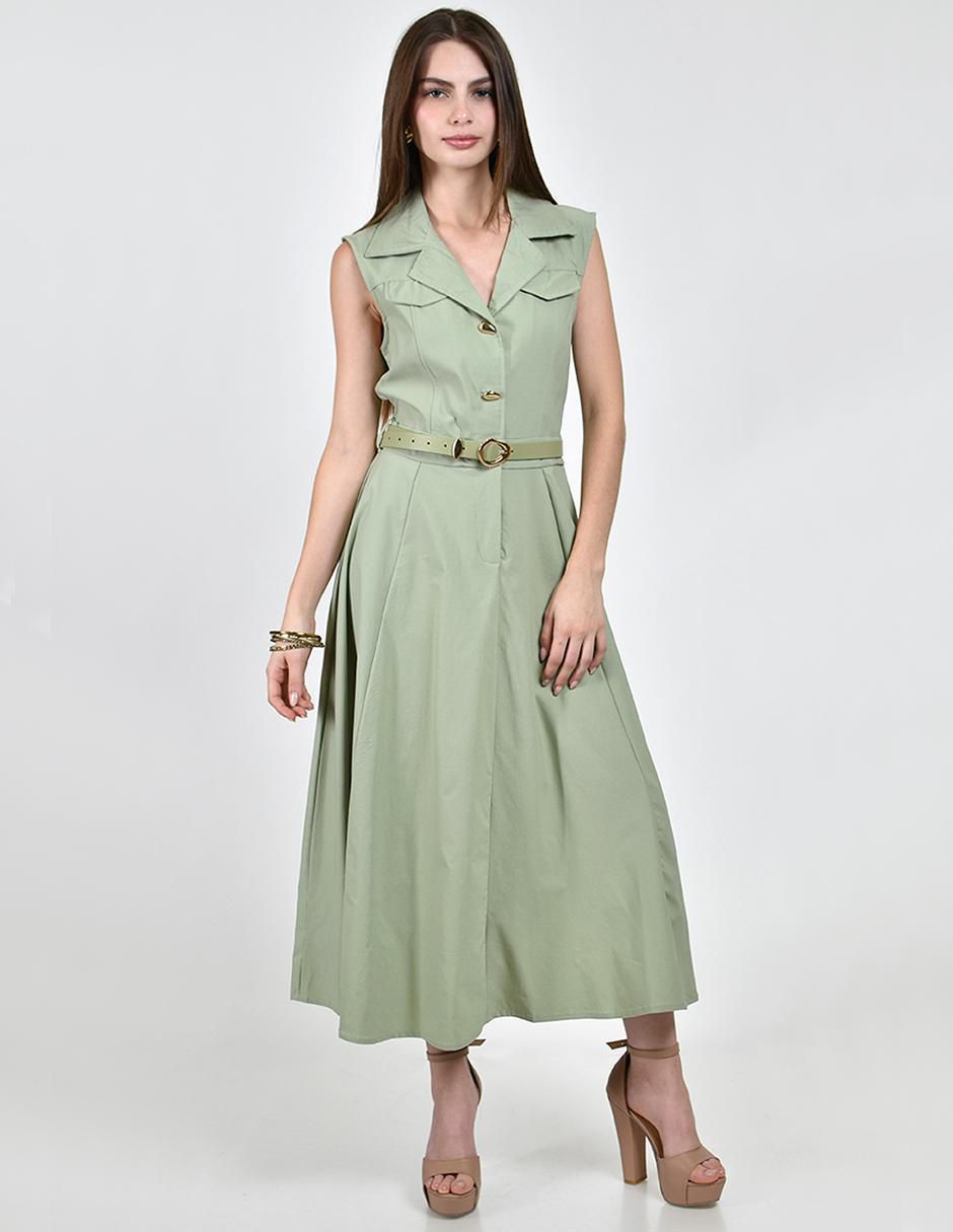 Vestido midi casual para mujer