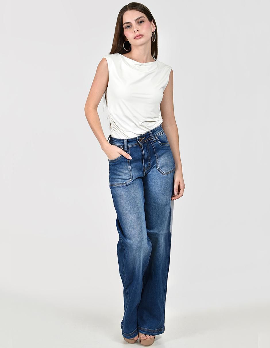 Jeans wide leg para mujer 2