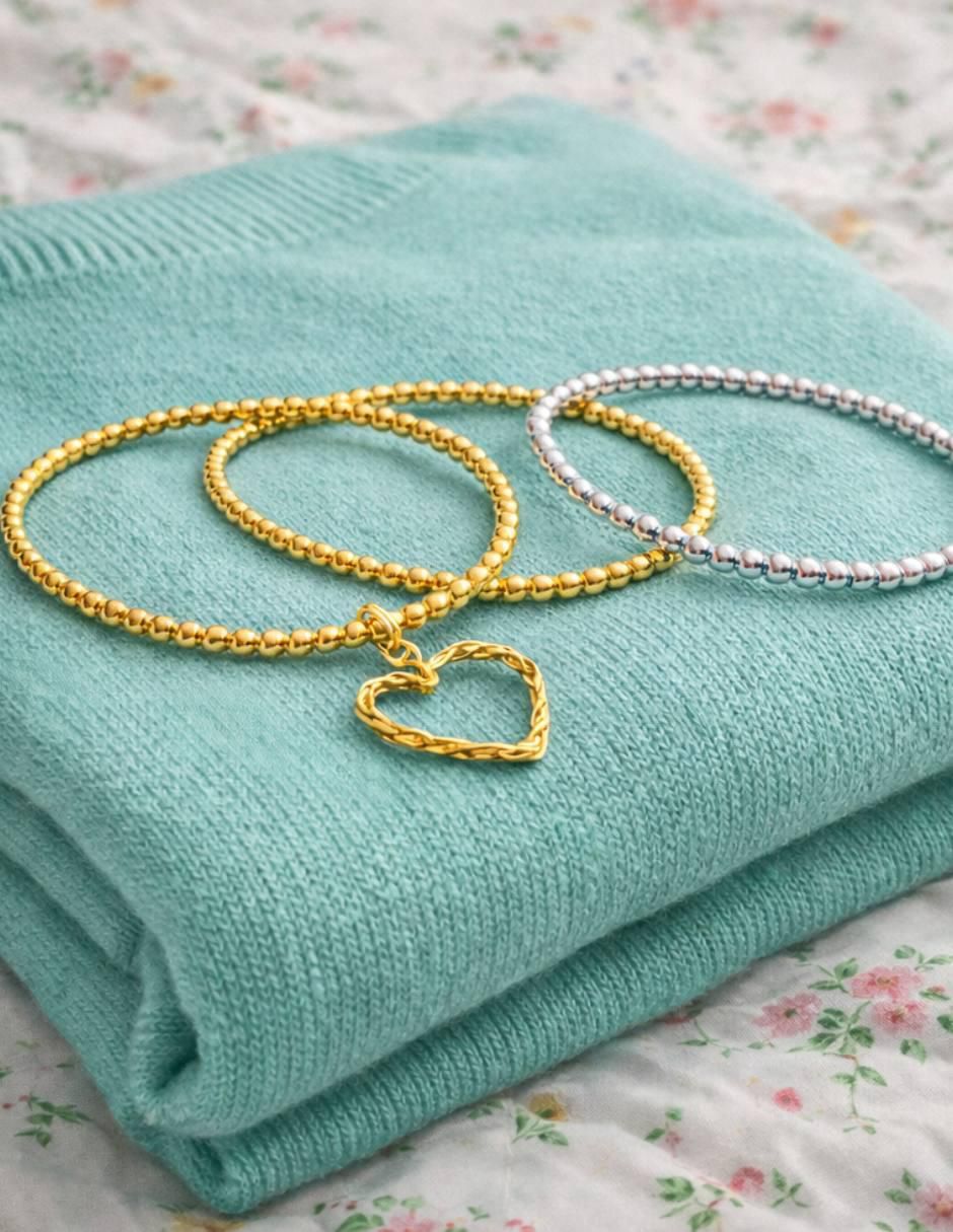 Pulsera Romance acabado baño de oro 18 K 4