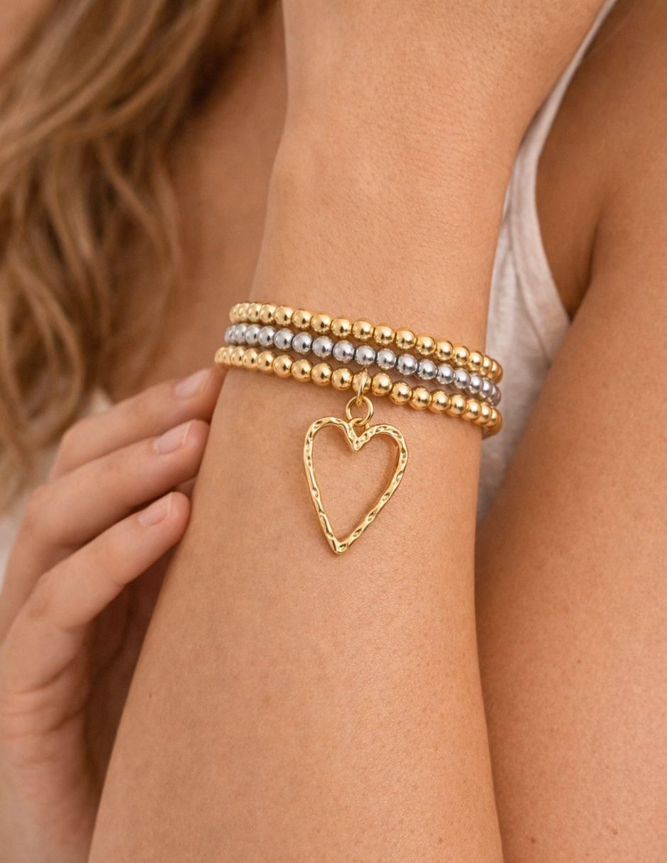 Pulsera Romance acabado baño de oro 18 K 8