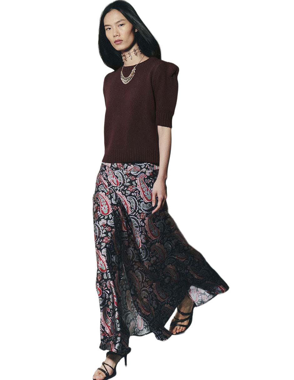 Falda larga Renatta&Go a la cintura