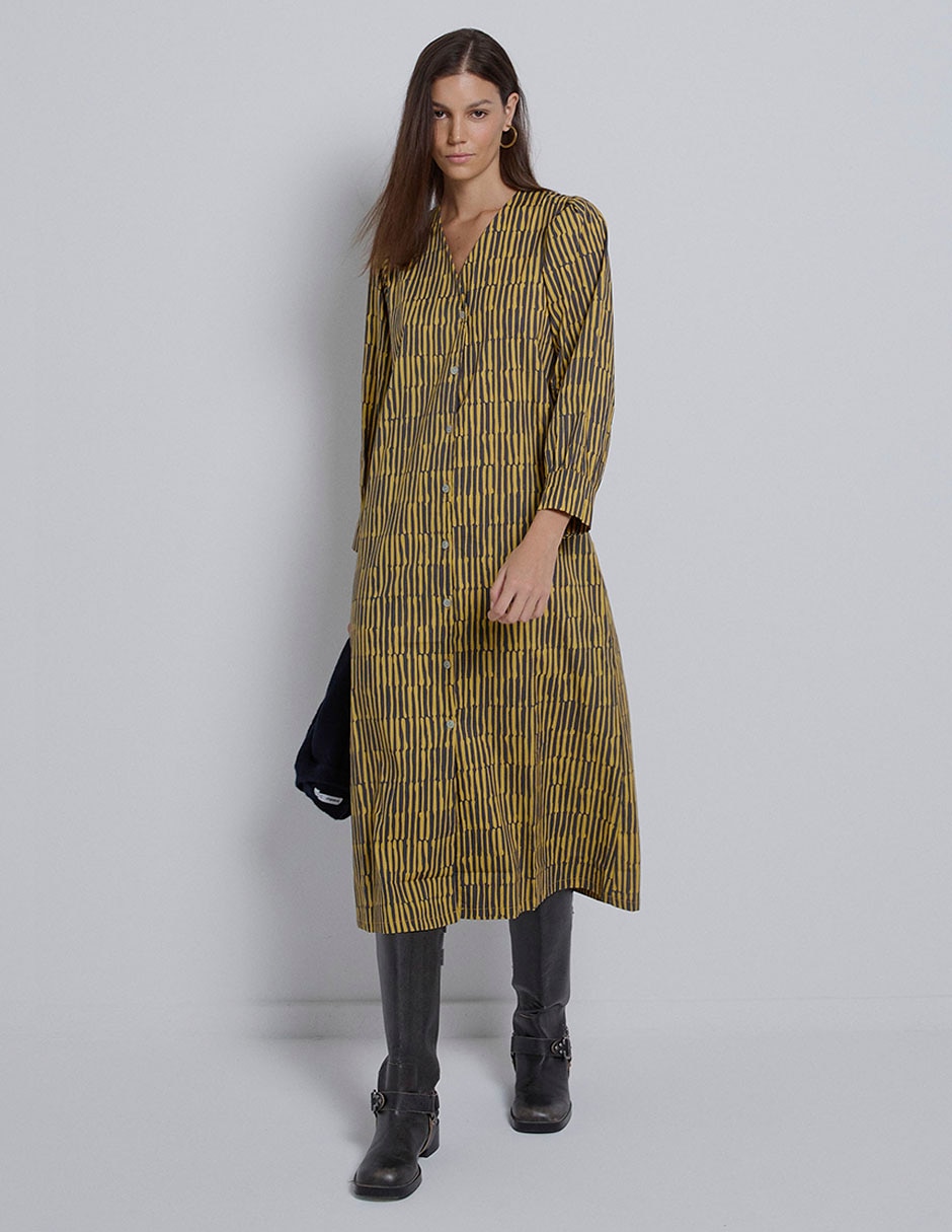 Vestido midi casual para mujer