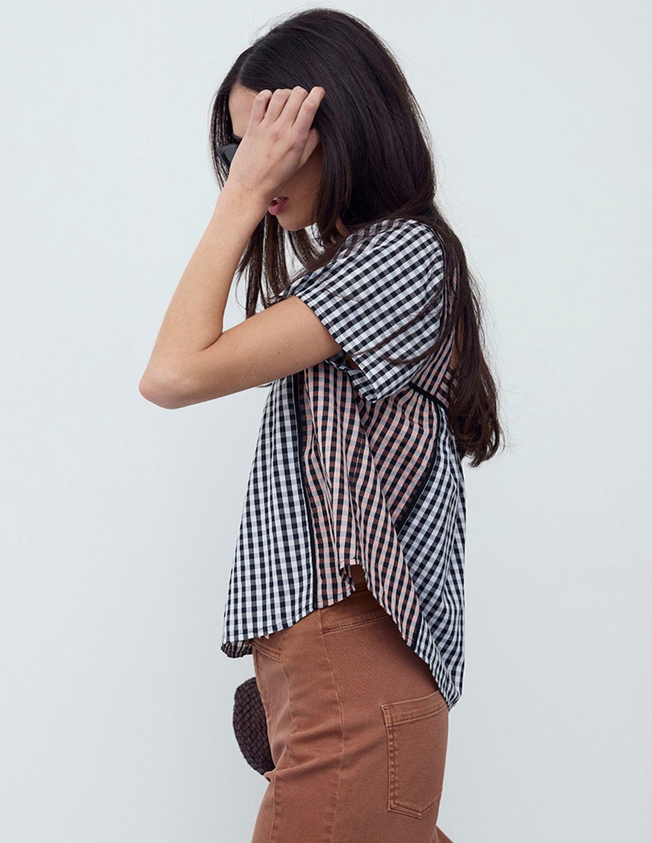 Blusa manga corta para mujer 8