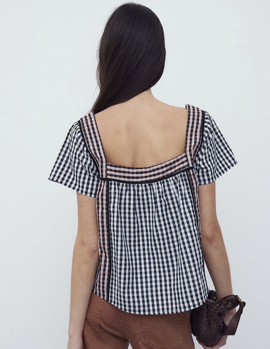 Blusa manga corta para mujer 9