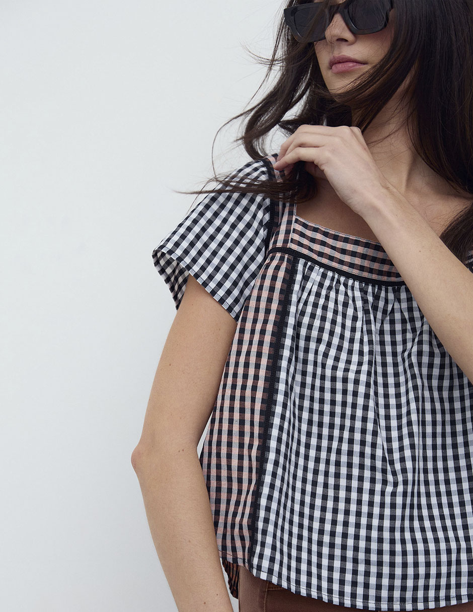 Blusa manga corta para mujer 10