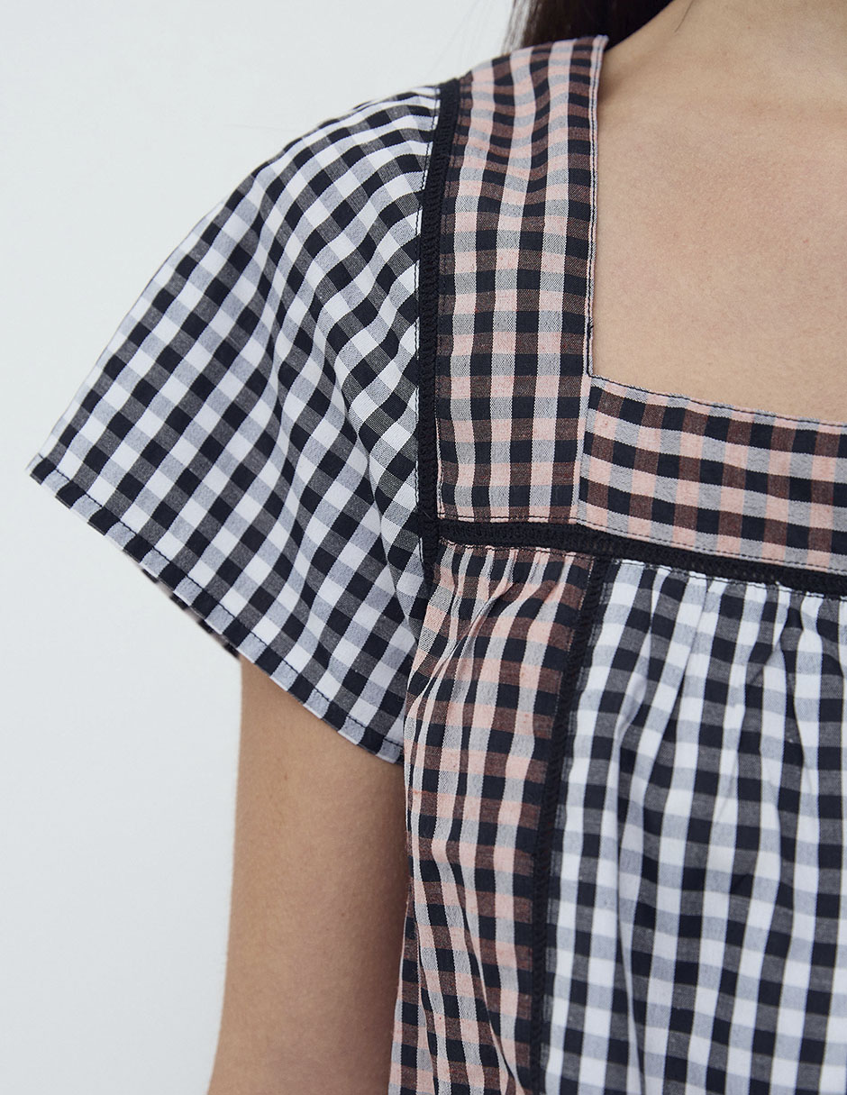 Blusa manga corta para mujer 11