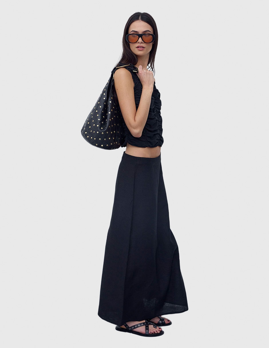 Falda larga Renatta&Go a la cintura