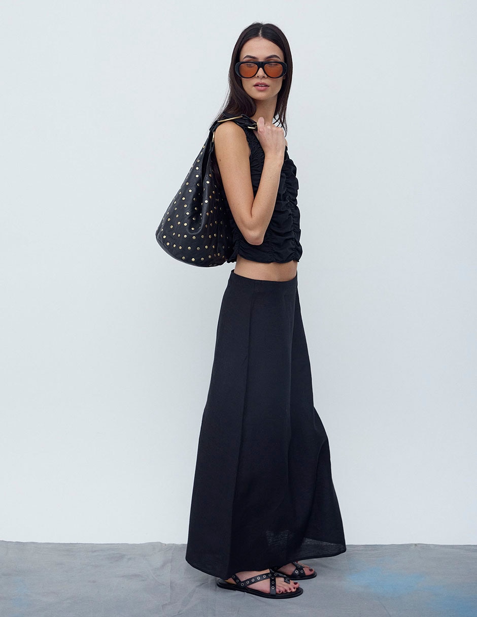 Falda larga Renatta&Go a la cintura