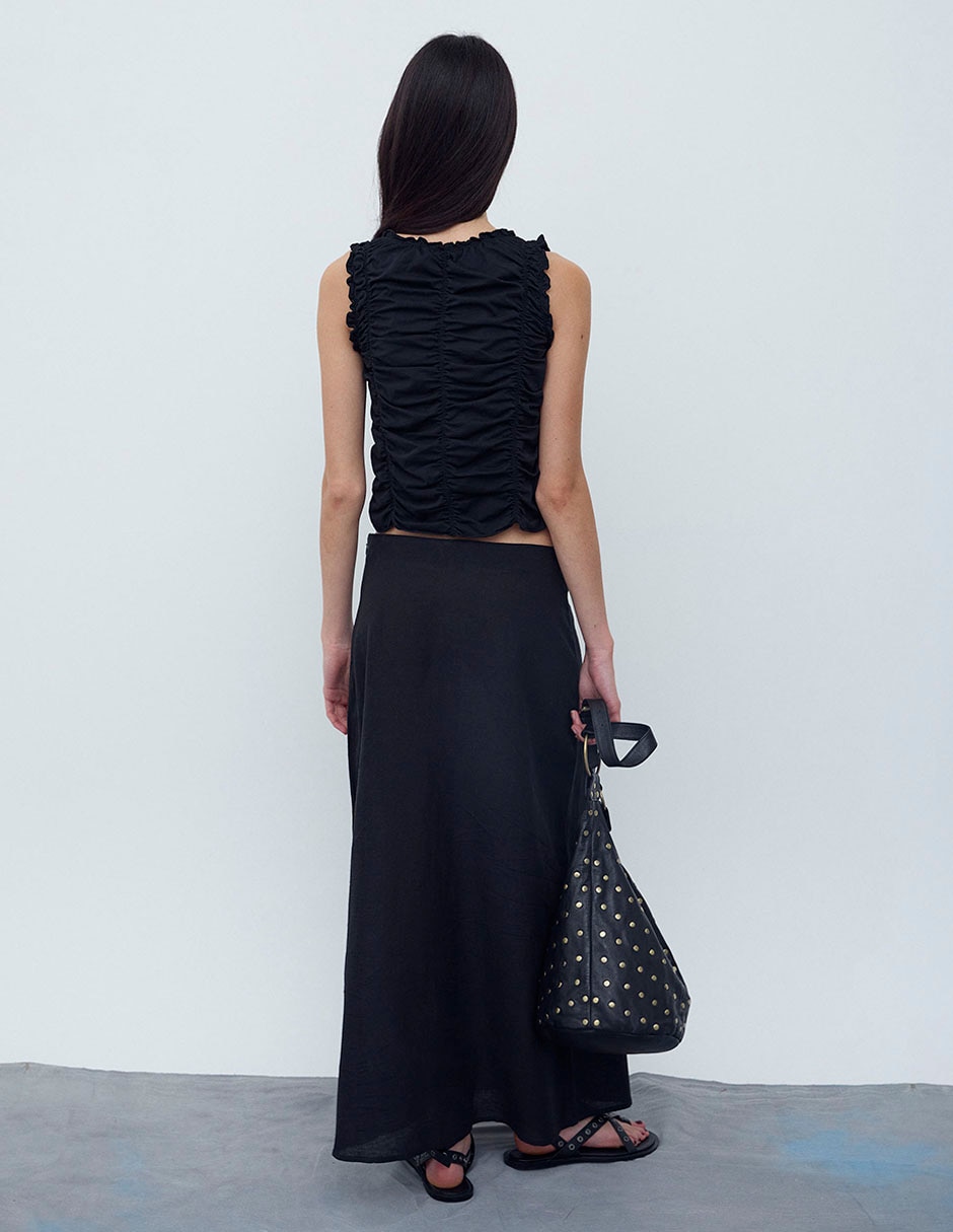 Falda larga Renatta&Go a la cintura