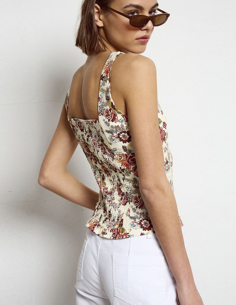 Top Renatta&Go cuello redondo tirante delgado