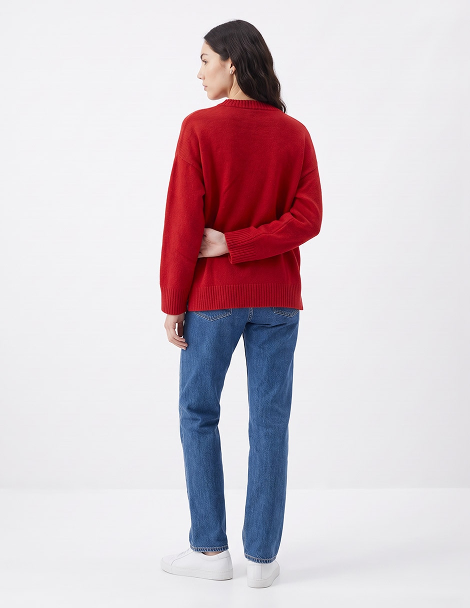 Suéter cuello redondo para mujer 2