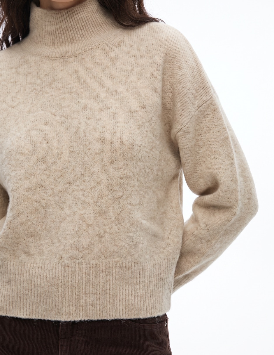 Suéter cuello alto para mujer 4