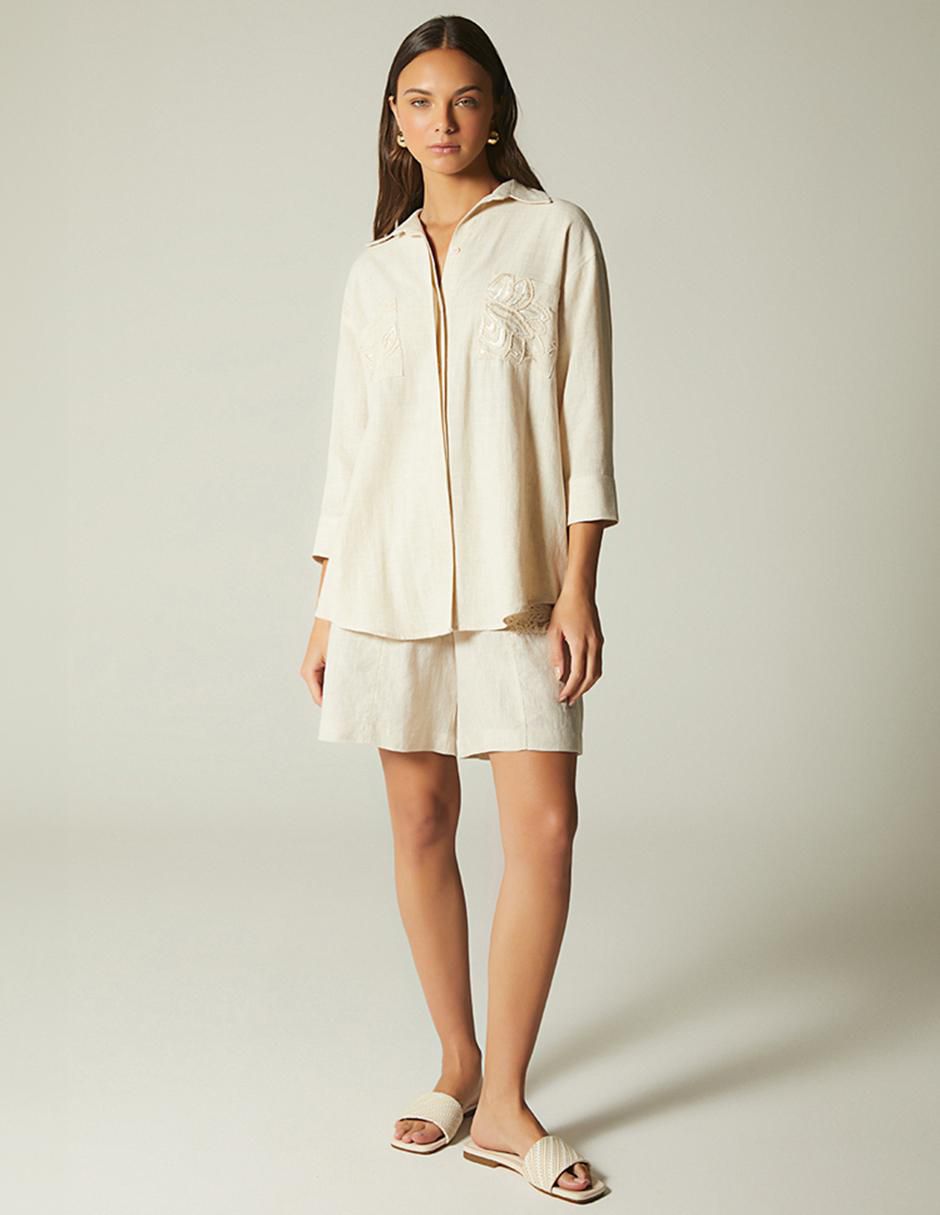 Blusa manga 3/4 para mujer