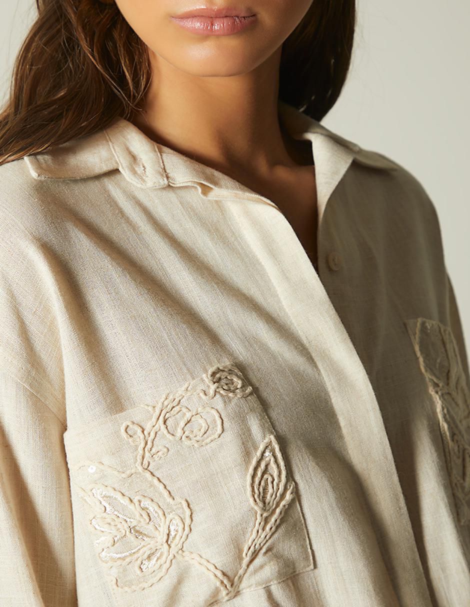 Blusa manga 3/4 para mujer