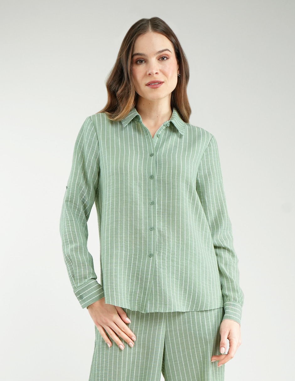 Blusa manga larga para mujer